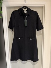 Hobbs Lexi Sparkle Ponte Dress Black UK 10 NWTs