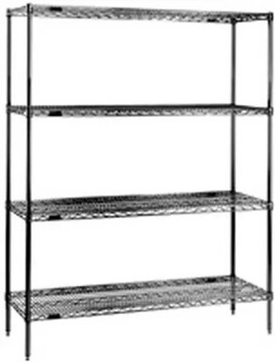 Eagle Group 1860E74-X Red-i-Pak 60''Wx18''Dx74''H 4 Tier Epoxy Coated Shelving Unit