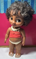 15" Disney Baby MOANA DOLL Animators Princess Toddler Sandy Feet