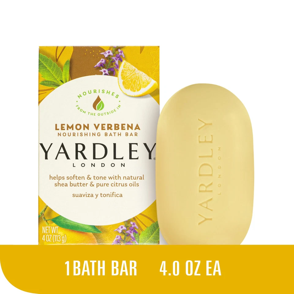 Yardley London Lemon Verbena Moisturizing Soap Bar with Shea Butter 4.25 oz - Image 2 of 4