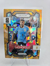 Panini 2026 Prizm Monopoly FIFA World Cup Luis Suárez #67 Uruguay Gold ICE