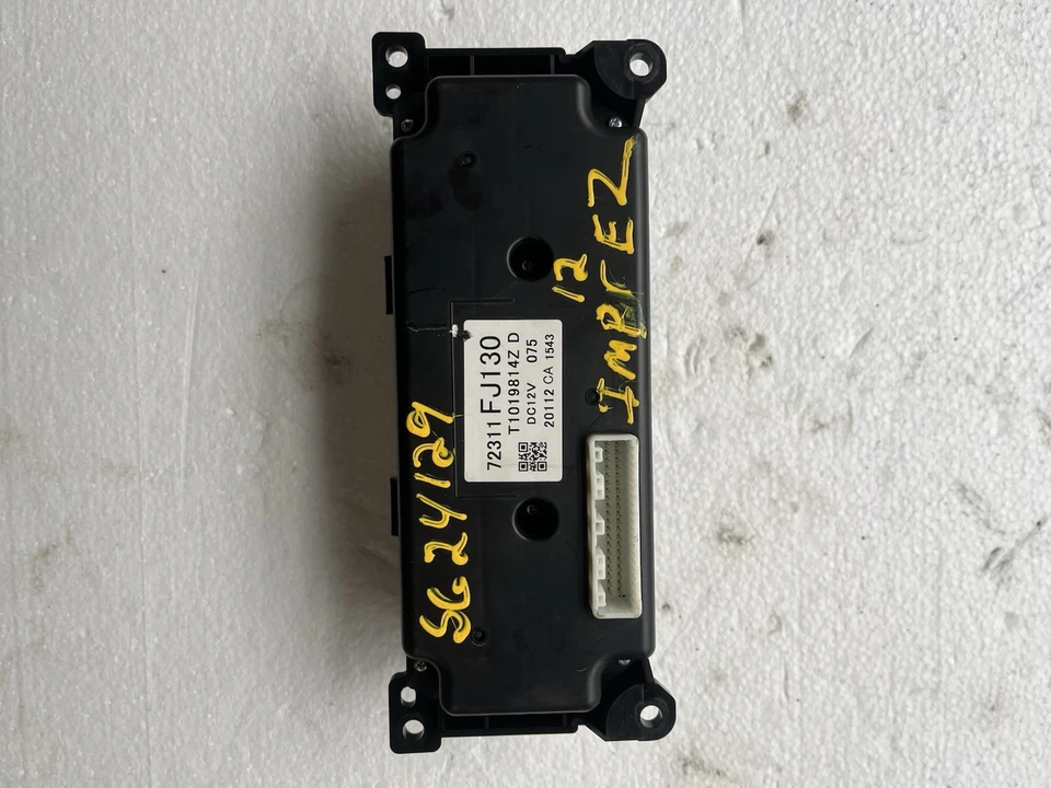2012 Subaru Impreza Heater Climate Control Panel Auto Climate Control OEM Used - Image 4 of 4