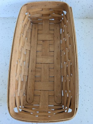 VINTAGE 1995 LONGABERGER BREAD BASKET, BROWN  MADE IN THE USA