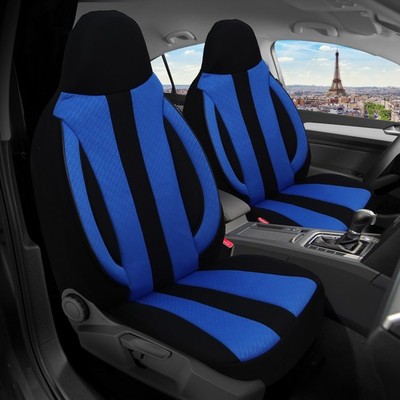 Schonbezüge Sitzbezüge für Renault Koleos 2 Bj ab 2017 in Schwarz/Blau MD506
