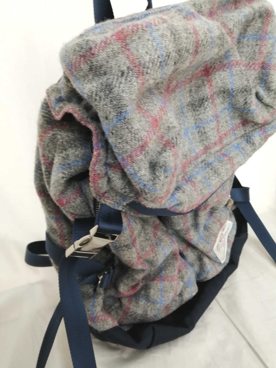 Backpack Model GRY Check Pattern CIAOPANIC HARRIS… - image 4