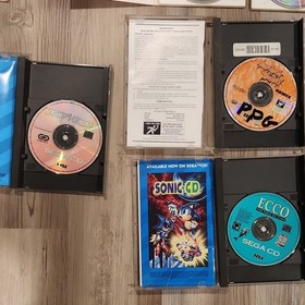 SEGA Sega CD NTSC-U/C Lot w/ Disc Manual Case Inserts Ecco Road Avenger