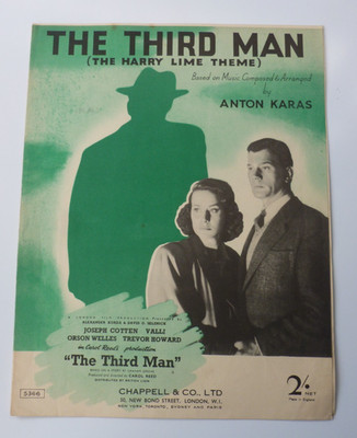 The Third Man The Harry Lime Thema Orson Wells Joseph Cotton Valli Noten