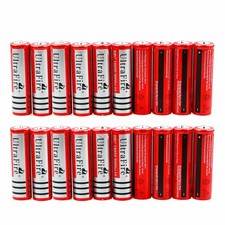 3.7V Rechargeable Battery Button Top 3000mAh Li-ion Cell for LED Flashlight USA