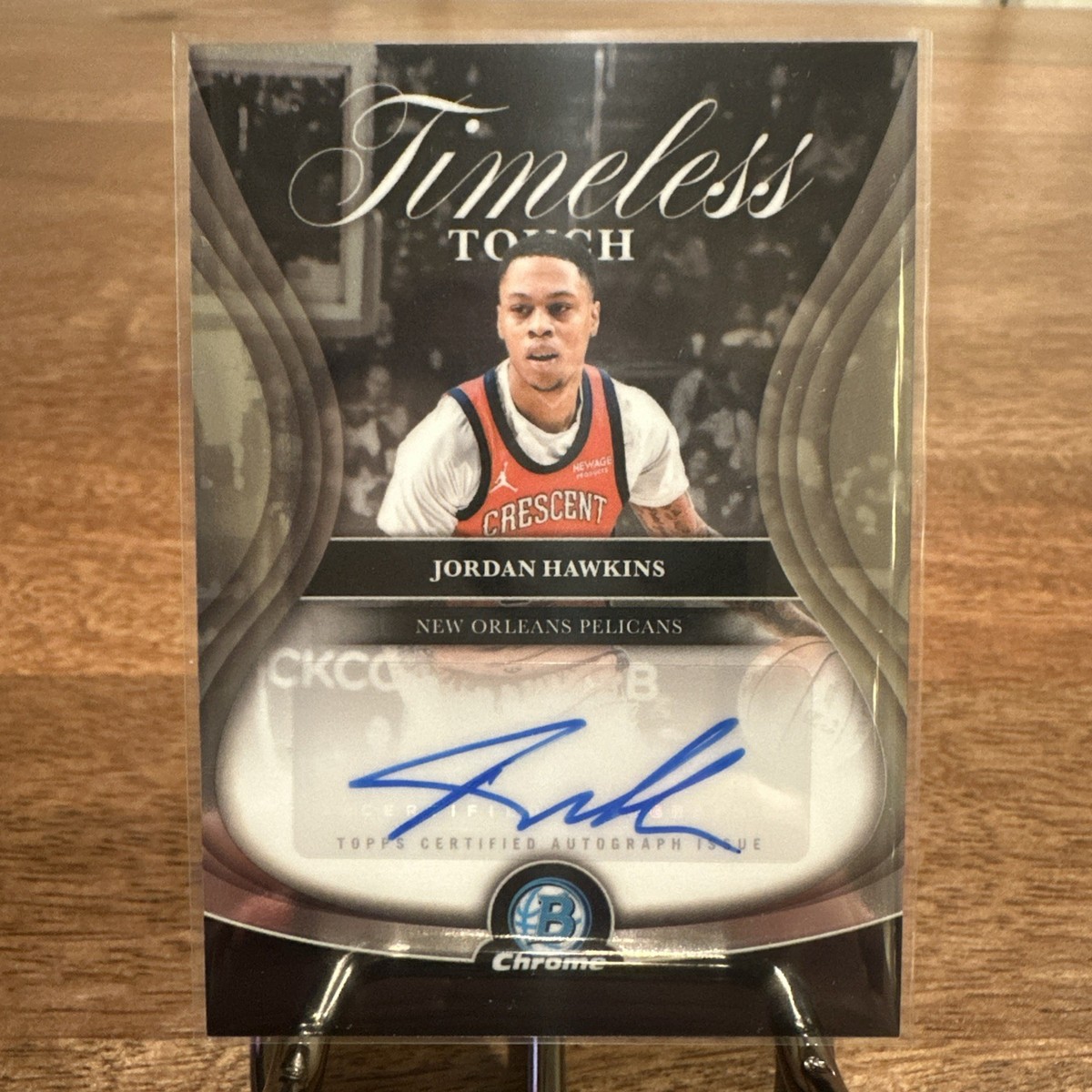 Jordan Hawkins 他 NBA auto 自筆サイン /7シリ 2025-2026 Bowman Chrome Timeless Touch Jordan Hawkins New Orleans