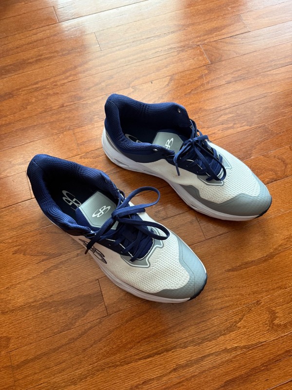 Boombah Victor Pureknit Men's Turf Shoes White /  Blue / Gray Mens Size 11