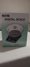 Tanita Japan digital scale With Bowl KD-160 Measures grams Or Ounces Black New