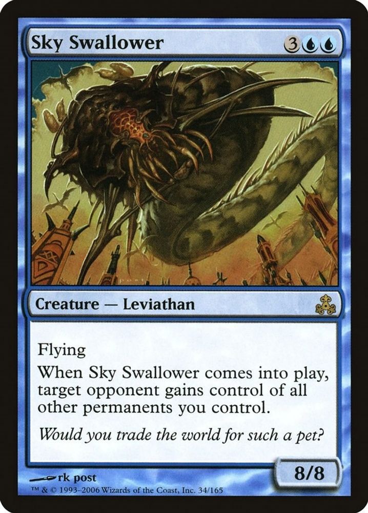 2006 Magic: The Gathering: Guildpact - Sky Swallower (#34, Rare, Lightly Played)