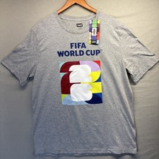 FIFA World Cup Official T-shirt 2026 Logo Gray Men’s Adult XL NEW WITH TAGS