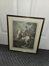Engraving After Johann Elias Ridinger "The Canter To 5he Left"