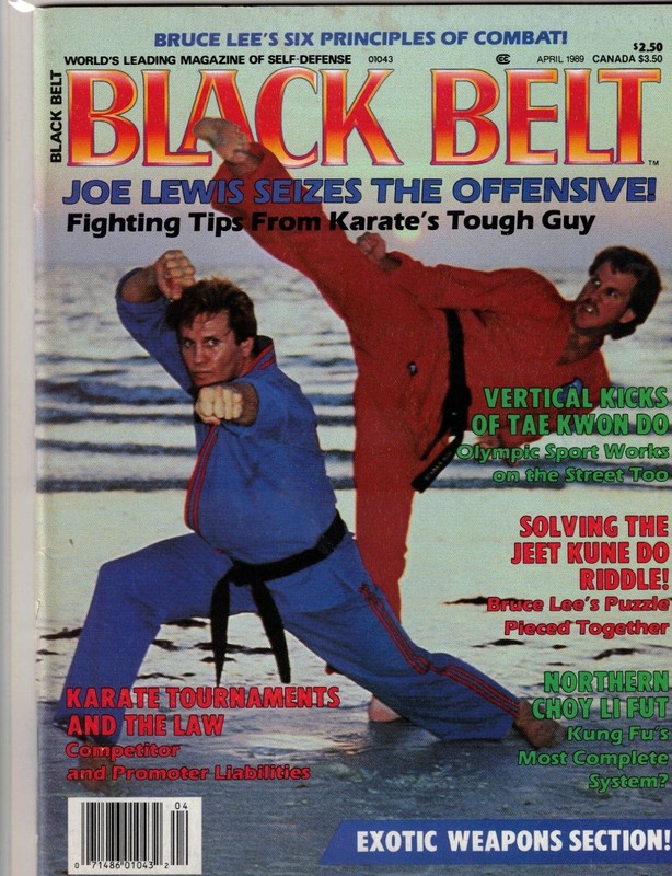Black Belt Magazine, 1989 April, Joe Lewis & John Graden