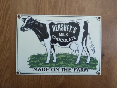 Ande Rooney  Emailleschild  Hershey's Milk Chocolate  neuwertig