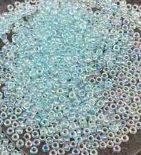 8/0 Japanese Miyuki Sea Blue Rainbow Glass Seed Beads 28 Grams