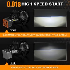 D3c D3r LED Lampadine per Fari 30000LM 6000k Cool White 700% di Luminosità - Miniatura 4