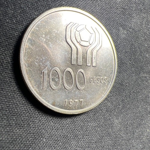 1977 Argentina 1000 Pesos PROOF Only 1,163 Minted! Z4009 - Picture 4 of 5