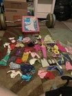 Vintage Barbie Lot With Lots Of Clothes Accessories Baby Make UpCase Estate Find