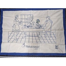 Vintage Polish Smacznego Hand Embroidered Wal...