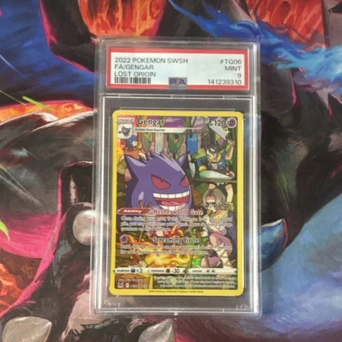 PSA 9 2022 Pokemon Sword & Shield Lost Origin FA Gengar TG06/TG30