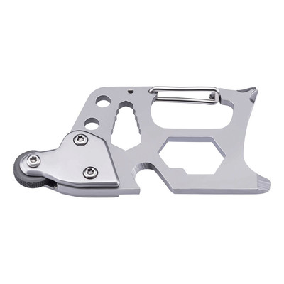 Herbertz Survival Multitool, AISI 440 Stahl, rostfrei, Taschenclip, Feuerst ...