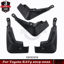 4pcs Mud Flaps Splash Guards Molded Front Rear Fender for Toyota RAV4 2019-2022