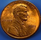 New Listing1983 Lincoln Memorial Cent Error. Clashed Die Memorial Across Obverse. Lce-006