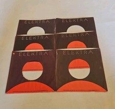 45 RPM 7" RECORD SLEEVES CO. SLEEVE 6 PACK SEE PHOTO Elektra Records SLV391 