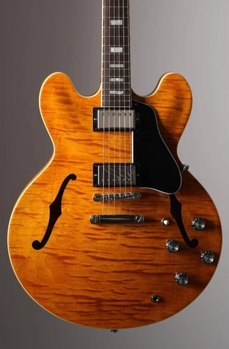 Gibson ES-335 Custom Color Semi-Hollow Electric Guitar - Honey Amber, w/ OHSC