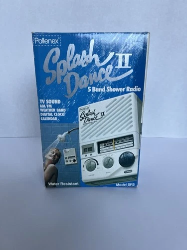 Pollenex SR-5 Splash Dance II Vintage Shower Radio TV Sound AM/FM