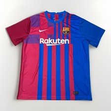 Nike FC Barcelona 2021/2022 Home Soccer Futbol Kit Jersey Dri-Fit Men Size 2XL