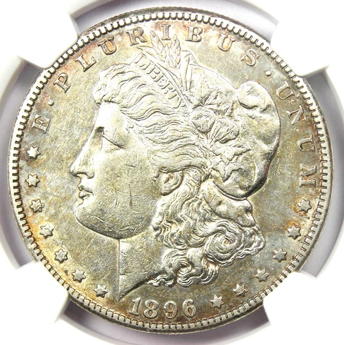 1896-S Morgan Silver Dollar $1 - Certified NGC AU53 - Rare Date Coin!