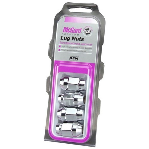 MCGARD BULGE CONE SEAT LUG NUT SET, 3/4" HEX, 1.45" LENGTH, CHROME