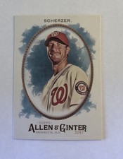 Max Scherzer 2017 Topps Allen & Ginter #75 Washington Nationals