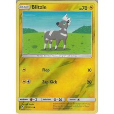 81/214 Blitzle Common Reverse Holo: Pokemon Trading Card Game SM-08 Lost Thunder