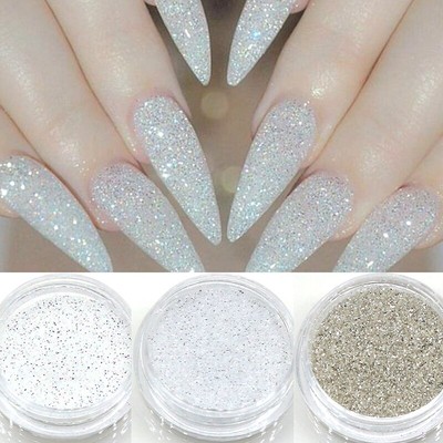 1g Shiny Nail Glitter Sequins 3D Hexagon Sequins Sparkly Flakes Sandy PowderDust