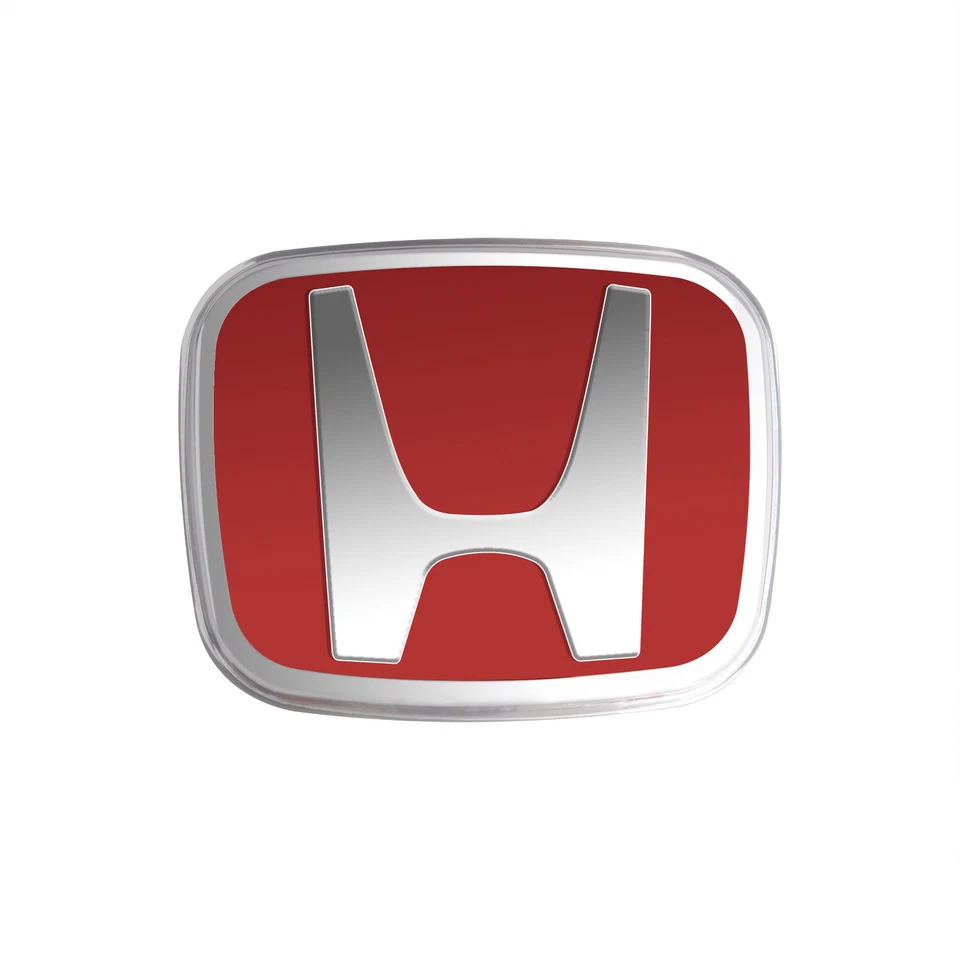 50*40 Fit For 2006-21 Honda Civic Accord Racing Badge Red Steering Wheel Emblem - Изображение 4 из 4