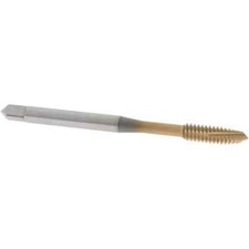 OSG 1101500605 6-32 UNC 3 Flute TiN Finish Vanadium HSS Spiral Point Tap