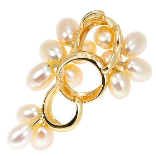 Tasaki Pearl K18YG freshwater pearl pendant top diameter approx. 4.2-4.8mm - Aut - 第 2/4 張圖片