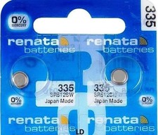 335 RENATA SR512SW SR512 2 piece Watch Battery Free Shipping Authorized Seller