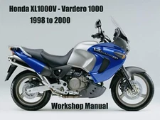 HONDA XL1000V - VARADERO Mk1 1998 to 2000 WORKSHOP MANUAL - PDF Files