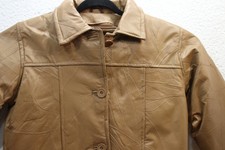 Tudor Court By Haband Size M Tan Leather Jacket With Removable Liner Quality