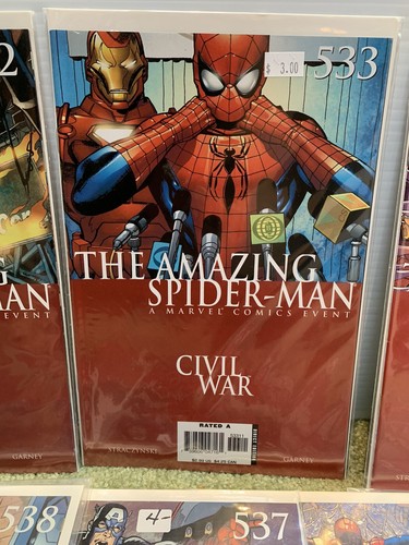 7 Amazing Spiderman 532, 533, 534, 535, 536, 537, 538 Civil War Marvel Comics NM - Picture 2 of 7