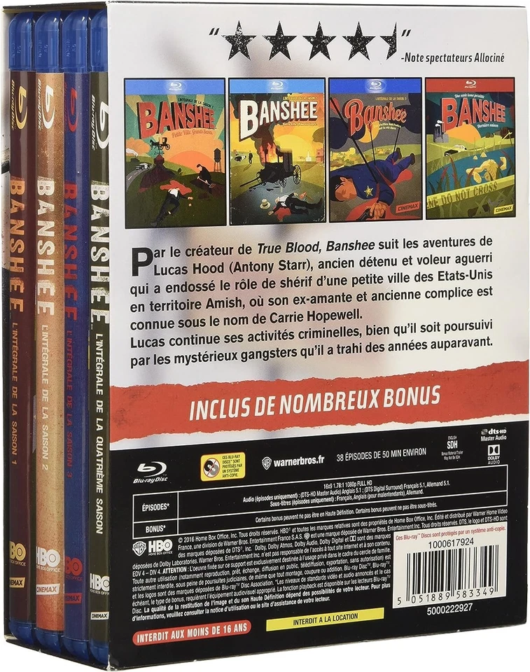 BANSHEE COMPLETE SERIES COLLECTION 1-4 Blu Ray BOX SET SEASON 1 2 3 4 UK COMPBLE - Image 2 of 2