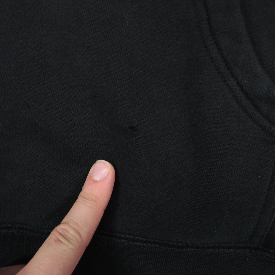 复古 Santa Cruz 连帽衫男式中号滑板黑色 Y2K 90 年代套衫运动衫 OJ NHS — 第 3/4 张图片