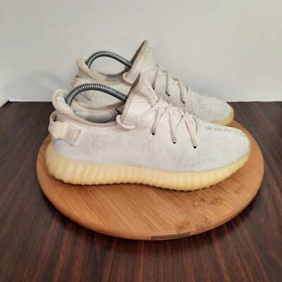 Adidas Yeezy Boost 350 V2 Mens Size 7 Shoes Cream Triple White Athletic Sneakers