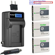 Kastar Battery LCD AC Charger for Sony NP-BK1 CSK Sony Bloggie MHS-CM5 Camera