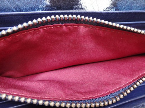 MARC BY MARC JACOBS lange Geldbörse blau Leder {GEBRAUCHT} 100% authentisch - Bild 8 von 9